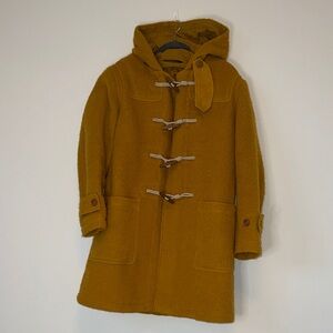 Zara Men’s Mustard Toggle Coat with Hood